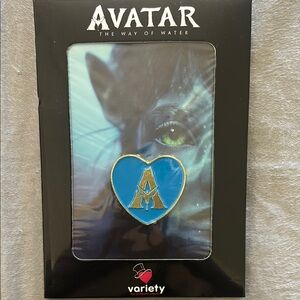 Avatar Blue Heart Pin
